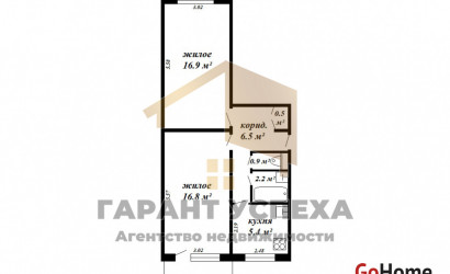 Купить 2-комнатную квартиру, Брест, ул. Московская. Фото 10