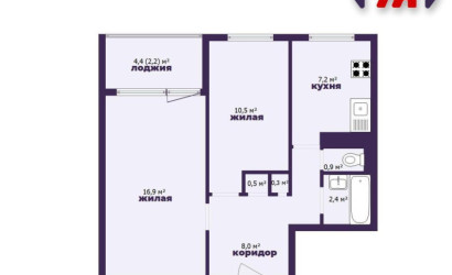 Купить 2-комнатную квартиру, Минск, Рокоссовского просп., 145 (Ленинский район). Фото 13