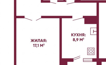 Купить 1-комнатную квартиру, Гродно, Клецкова, 80. Фото 4